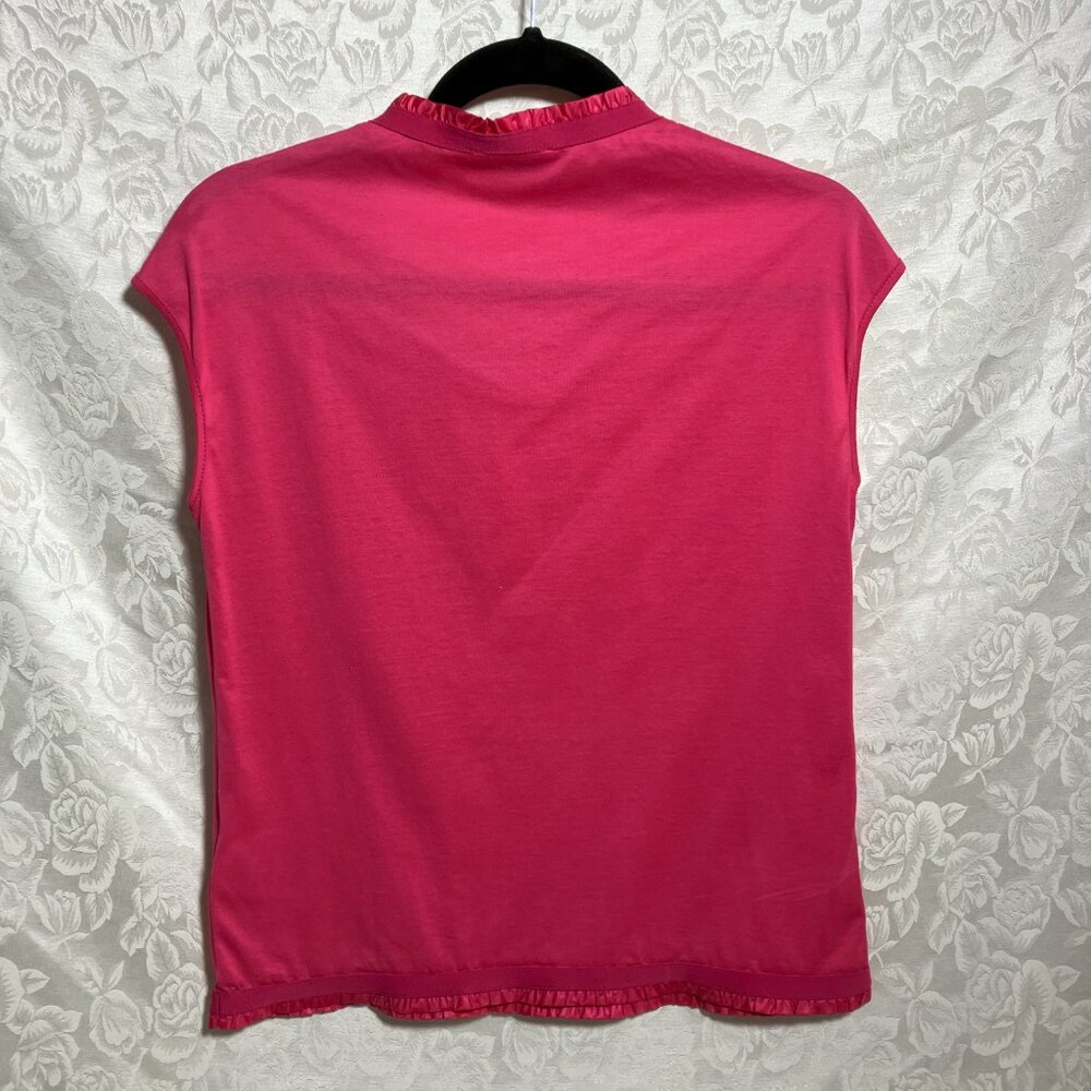 Moncler top asymmetrical ruffle neck detail - Picture 4 of 10
